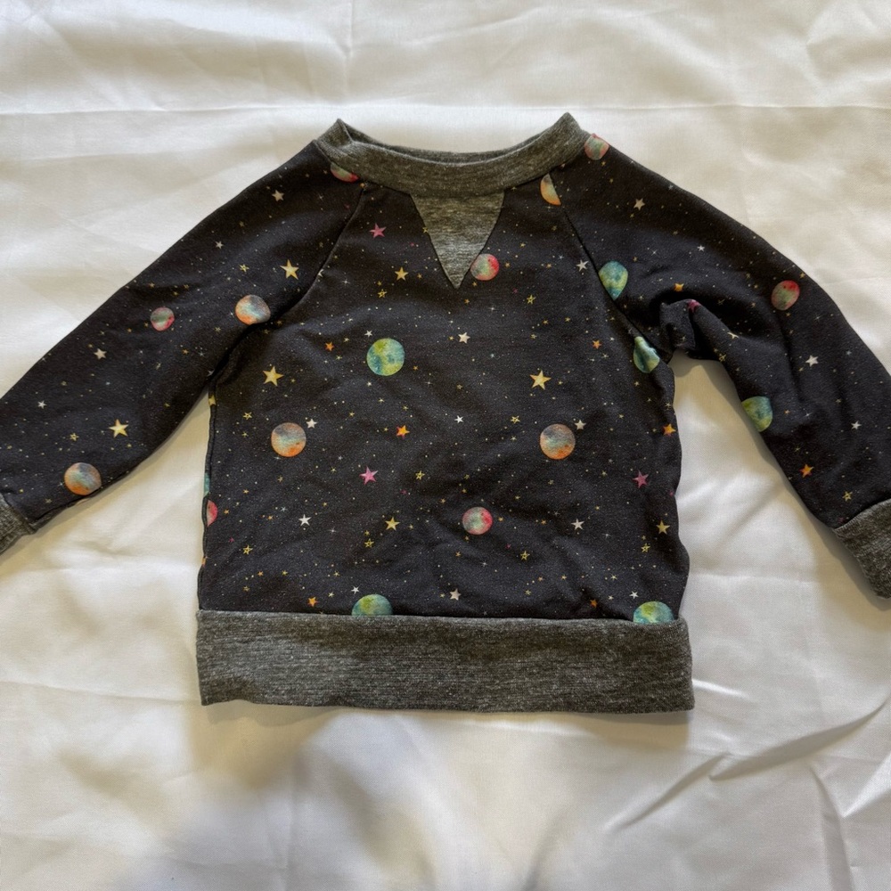 Miki Miette Kids Galaxy Print Sweatshirt